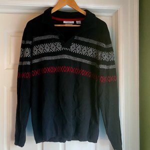 Cashmere mens winter sweater with buttons